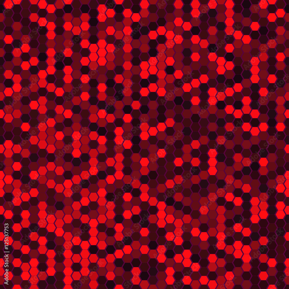 Abstract Seamless Red Halftone Comb Dots