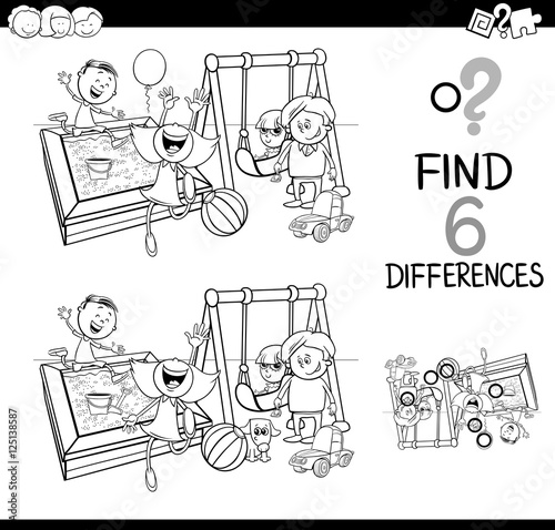 difference game coloring page