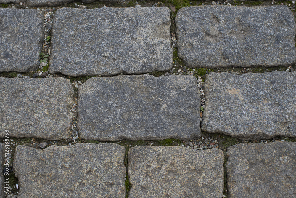 Fototapeta premium Кирпичная стена из булыжников 