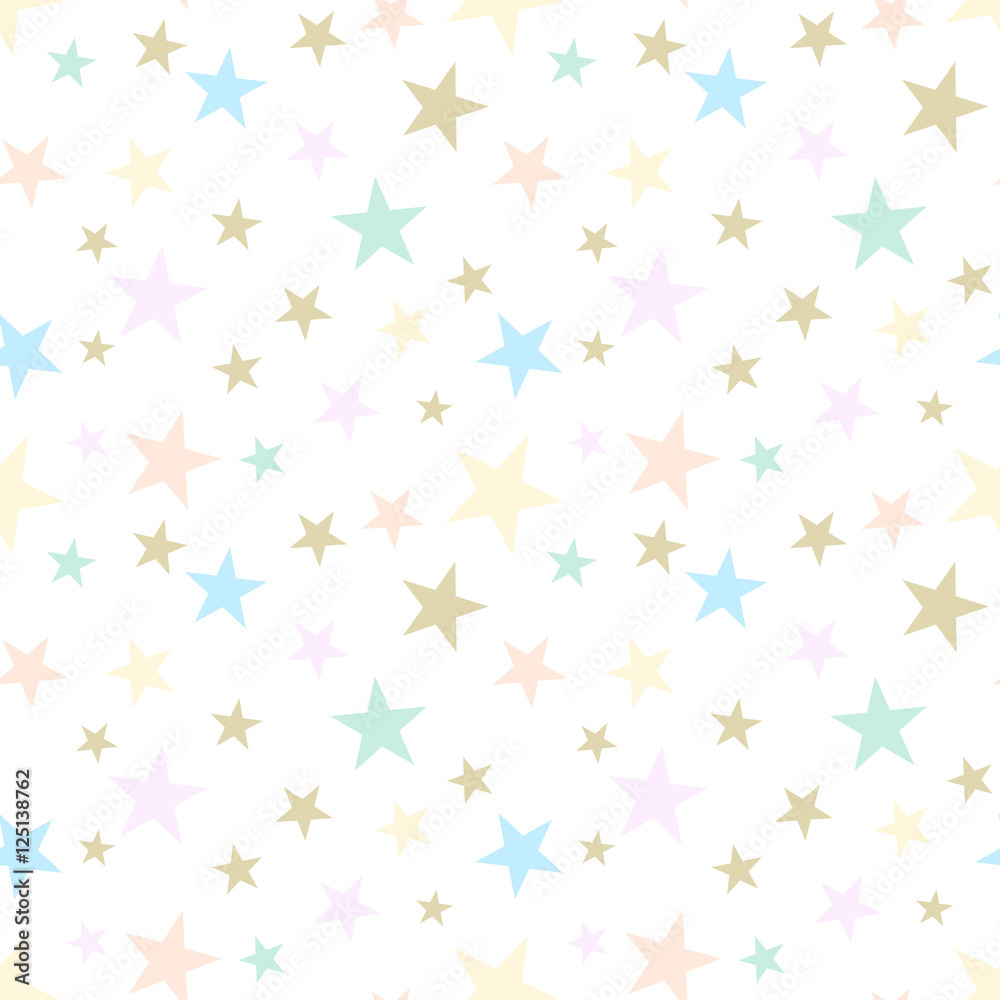 Abstract seamless pattern with stars

