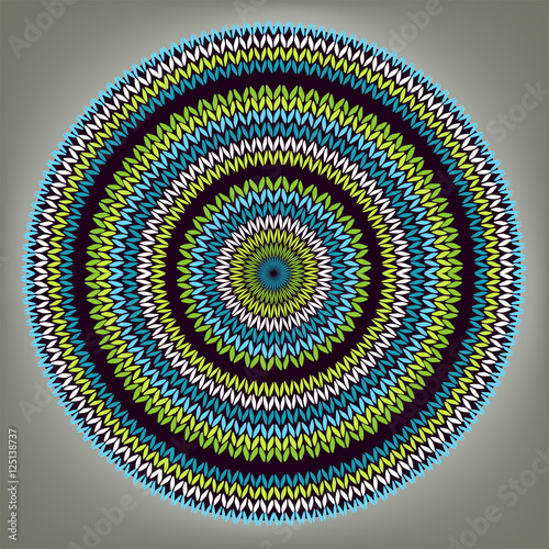 Abstract Ethnic Style Circle Simple Color Background