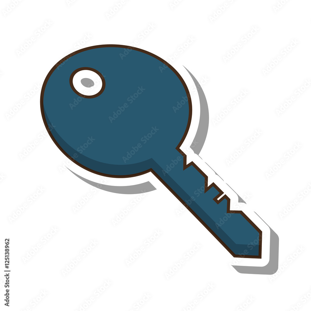 key door isolated icon vector illustration design