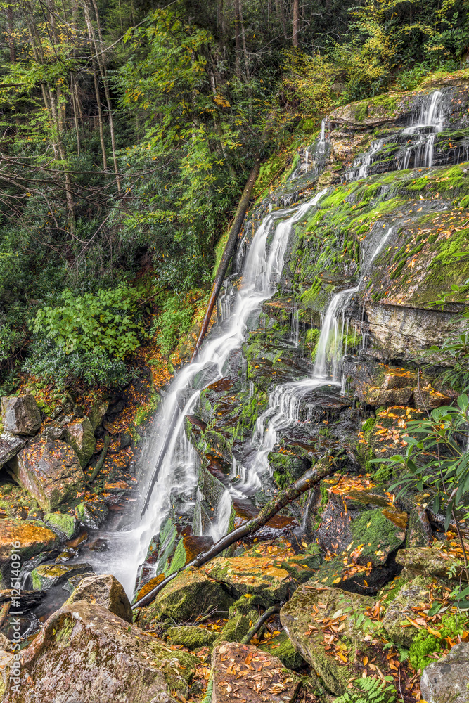 Elakala 3 Waterfall in West Virginia's Blackwater Canyon Elakala 3 Waterfall in West Virginia's Blackwater Canyon
