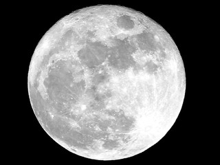 Fototapete Vollmond Vollmond mit detaillierter Oberfläche  © Jackson Pearson