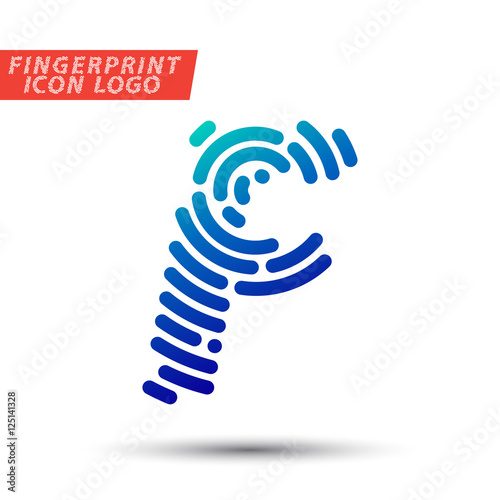 fingerprint font logo icon