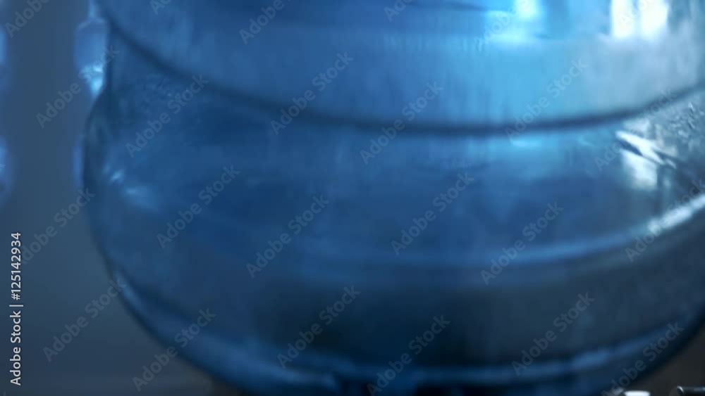 Water washing bottle. Objects on conveyor. Containers must be perfectly clean. Thick and durable plastic.