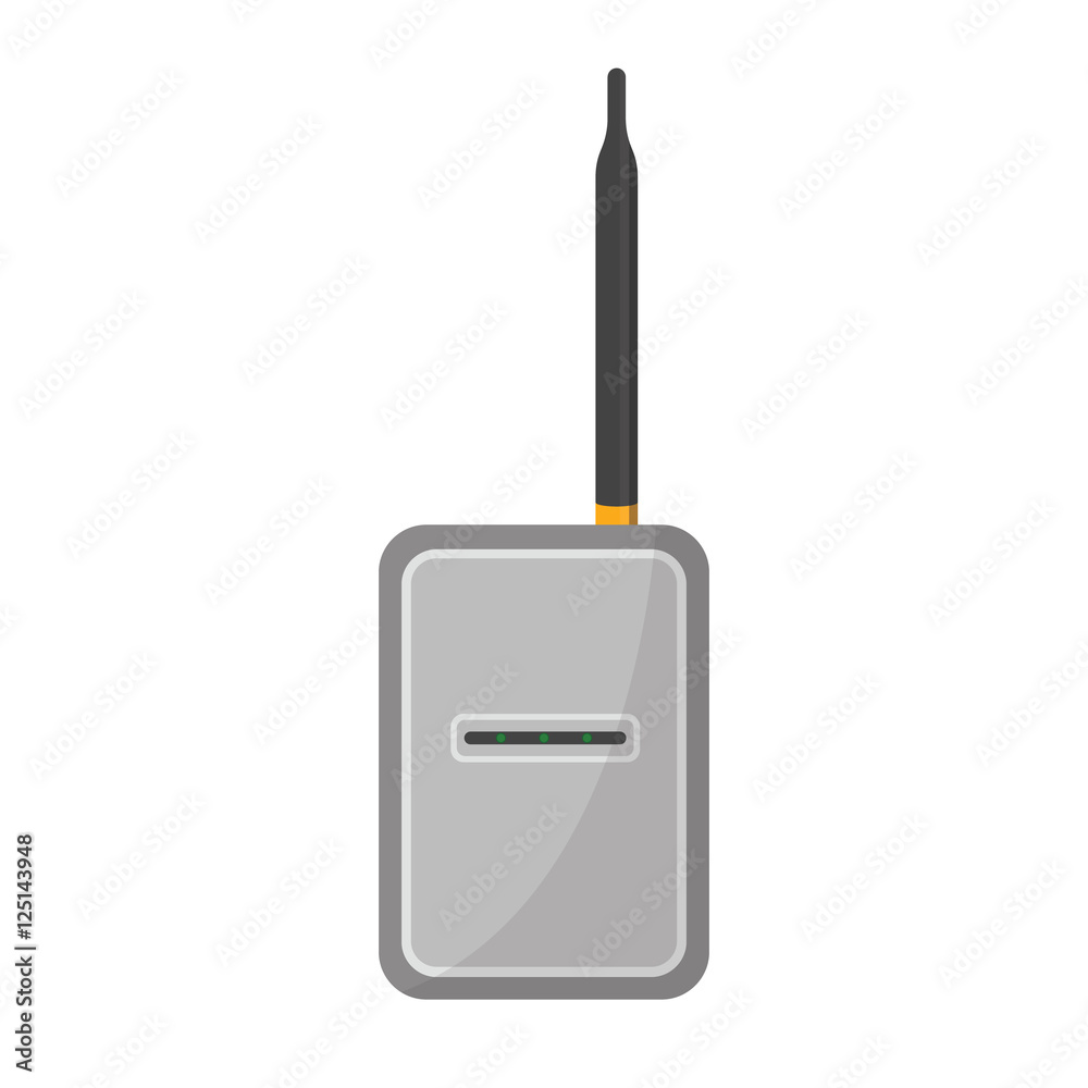 Obraz premium Wireless access point concept by Have one antenna.