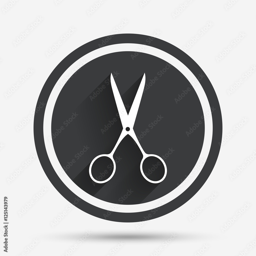 Scissors hairdresser sign icon. Tailor symbol. Scissors hairdresser sign icon. Tailor symbol.