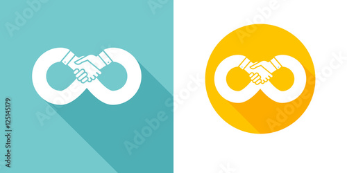 Handshake vector icon