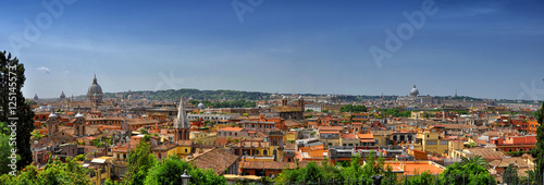 Roofs of Rome panoramic view