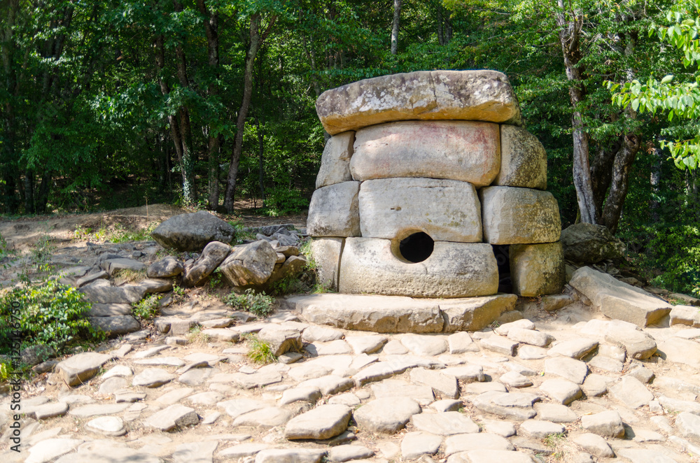 Dolmen in the Zhane river valley, Russia Dolmen in the Zhane river valley, Russia