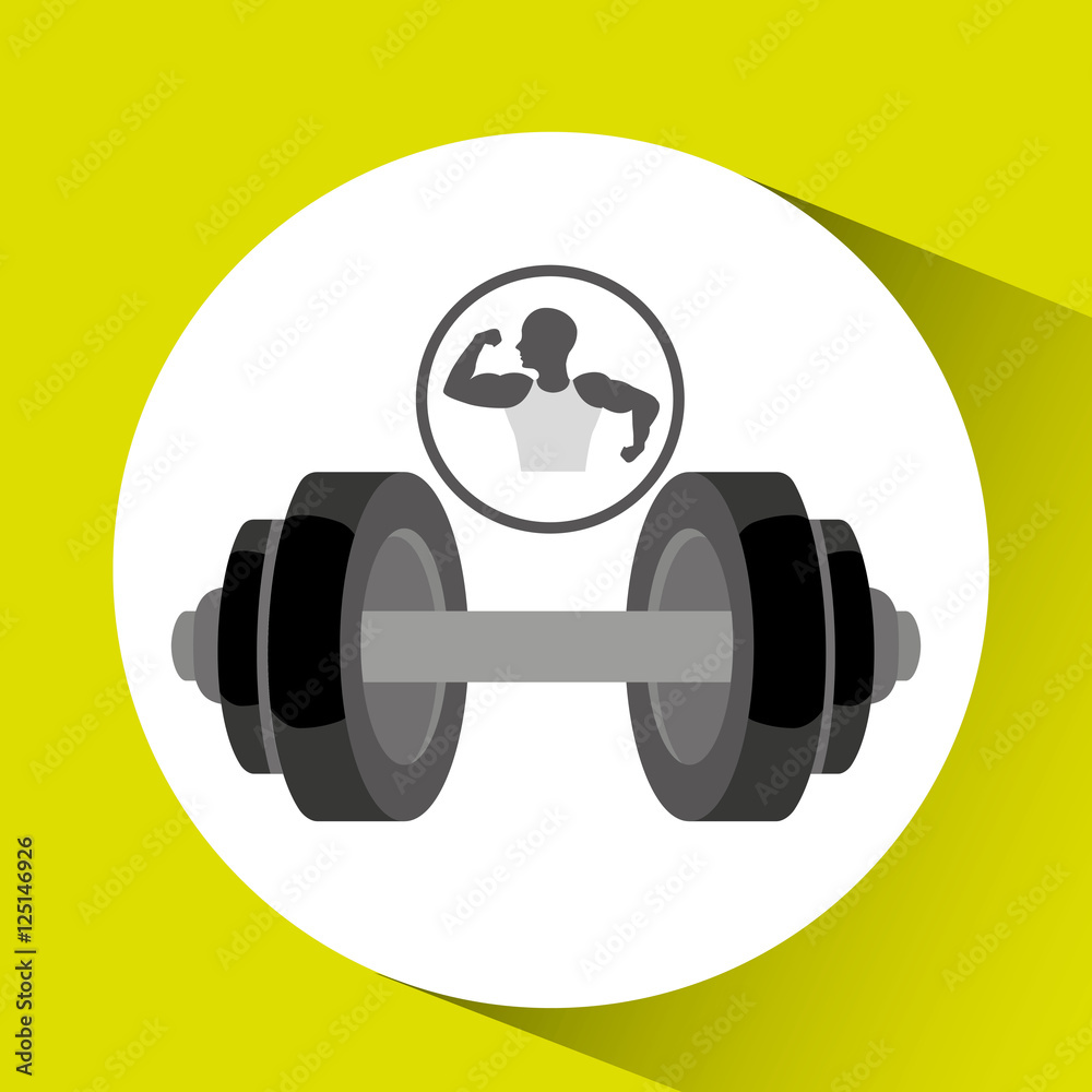 strong man silhouette and barbell vector illustration strong man silhouette and barbell vector illustration