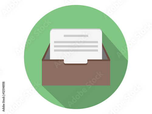 In-box icon with text file