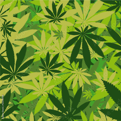 Cannabis vector background