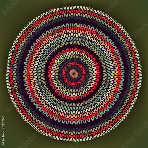 Abstract Ethnic Style Circle Simple Color Needlework Background