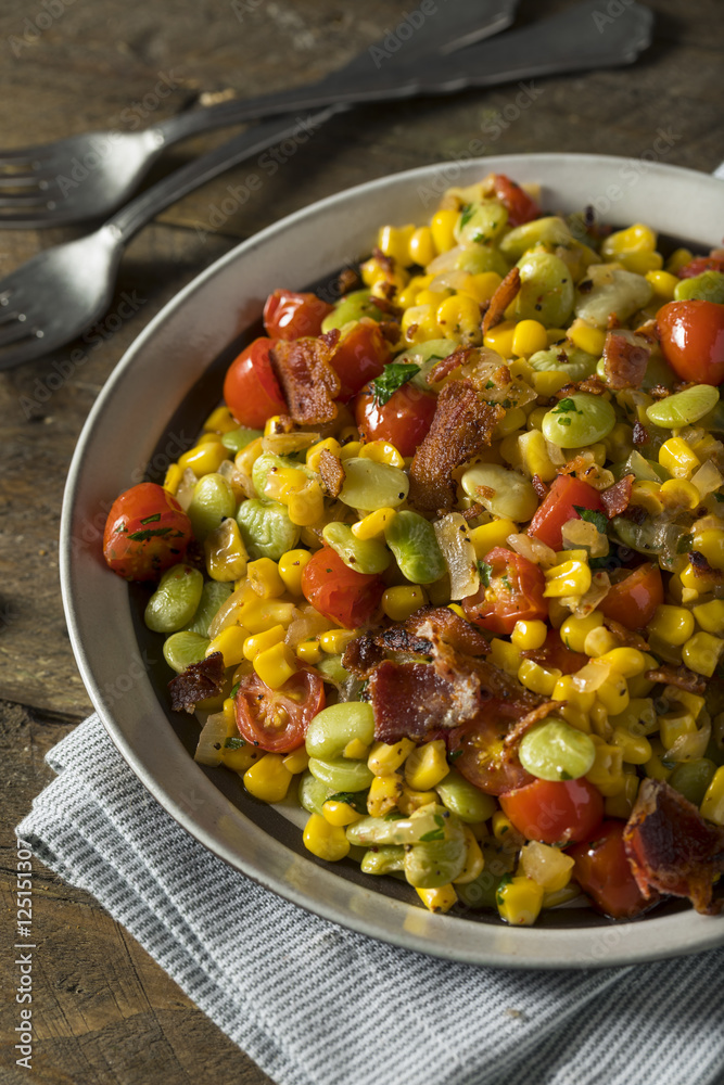 Homemade Succotash with Lima Beans Homemade Succotash with Lima Beans