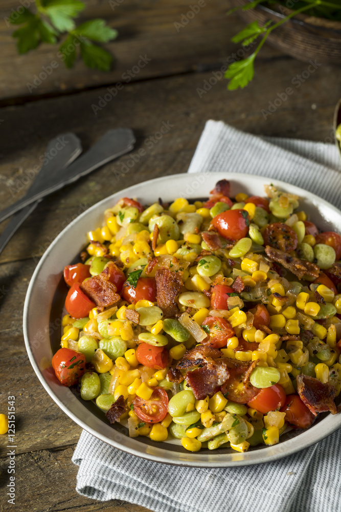 Homemade Succotash with Lima Beans Homemade Succotash with Lima Beans