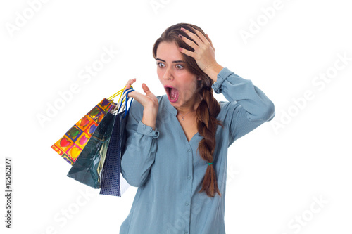 Woman with shopping bags