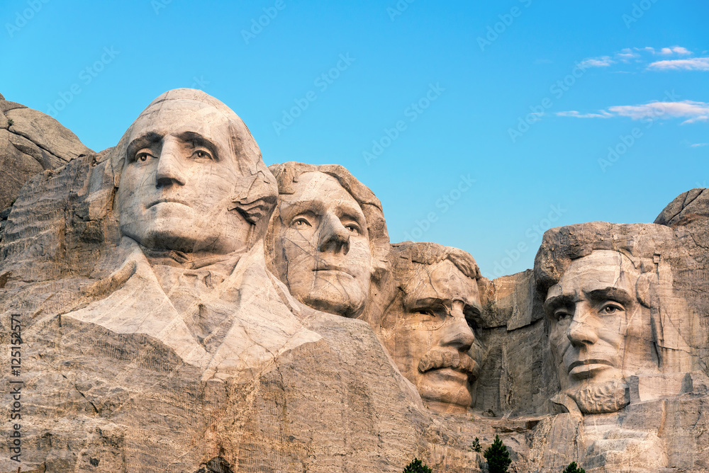 Naklejka premium Mount Rushmore Closeup