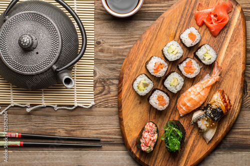 Delicious authentic Oriental cuisine, sushi and rolls