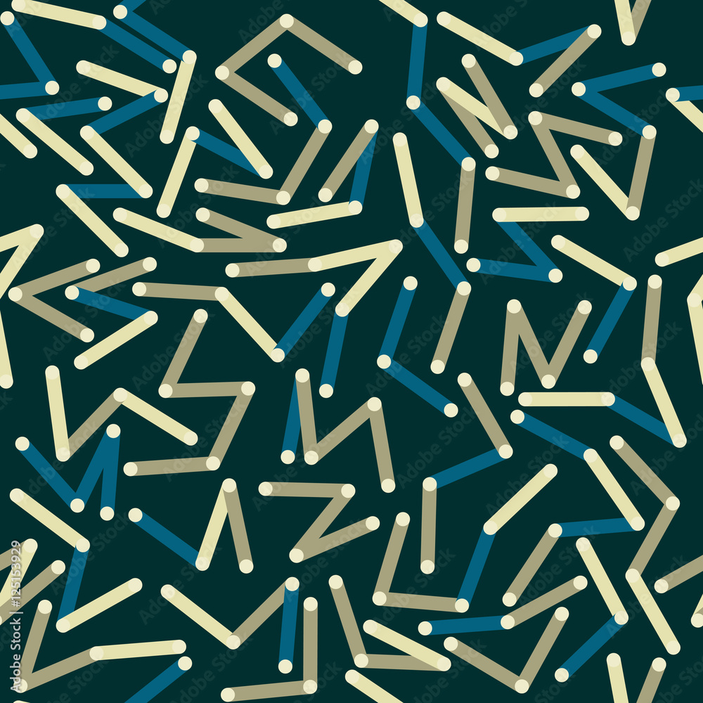 Abstract vector seamless pattern. Lines and dots. Abstract vector seamless pattern. Lines and dots.