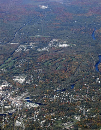 aerial view of   Bracebridge, Ontario Canada  photo