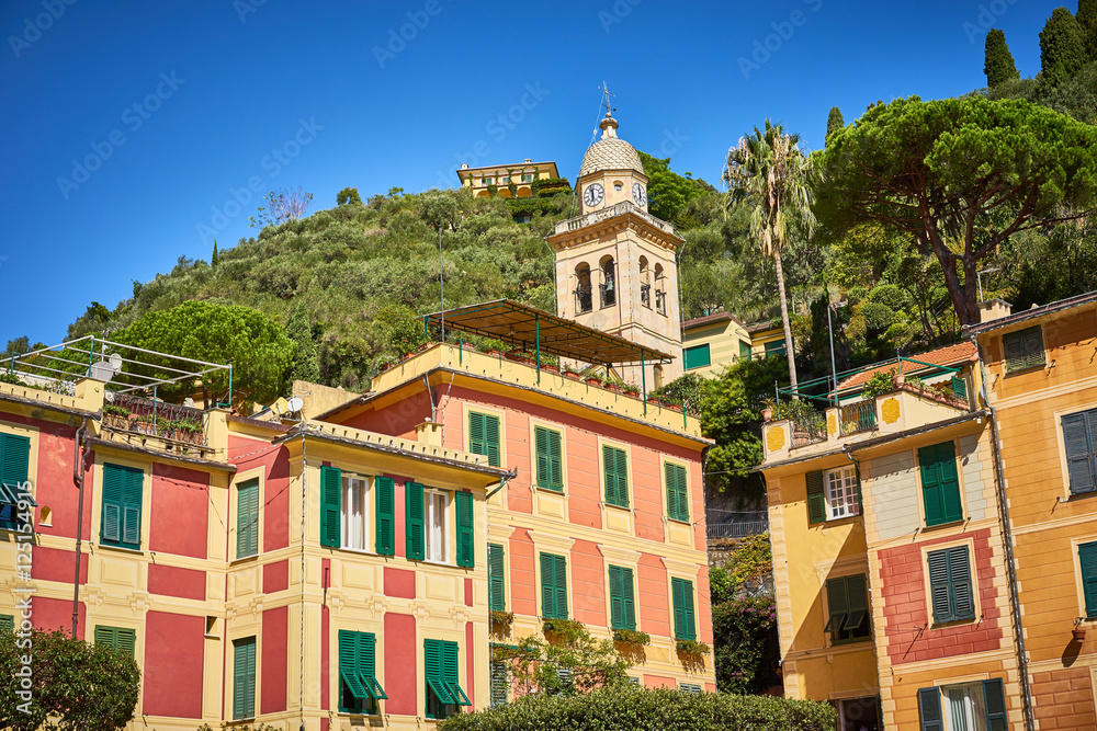 Beautiful traditional houses in Italy / Villas in amazing Portofino