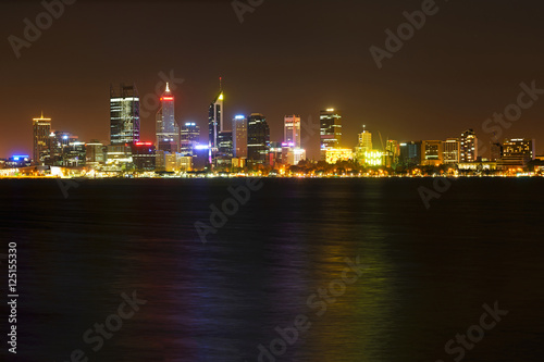 Perth skyline at night  2016  Australia  Western Australia  Western Australia