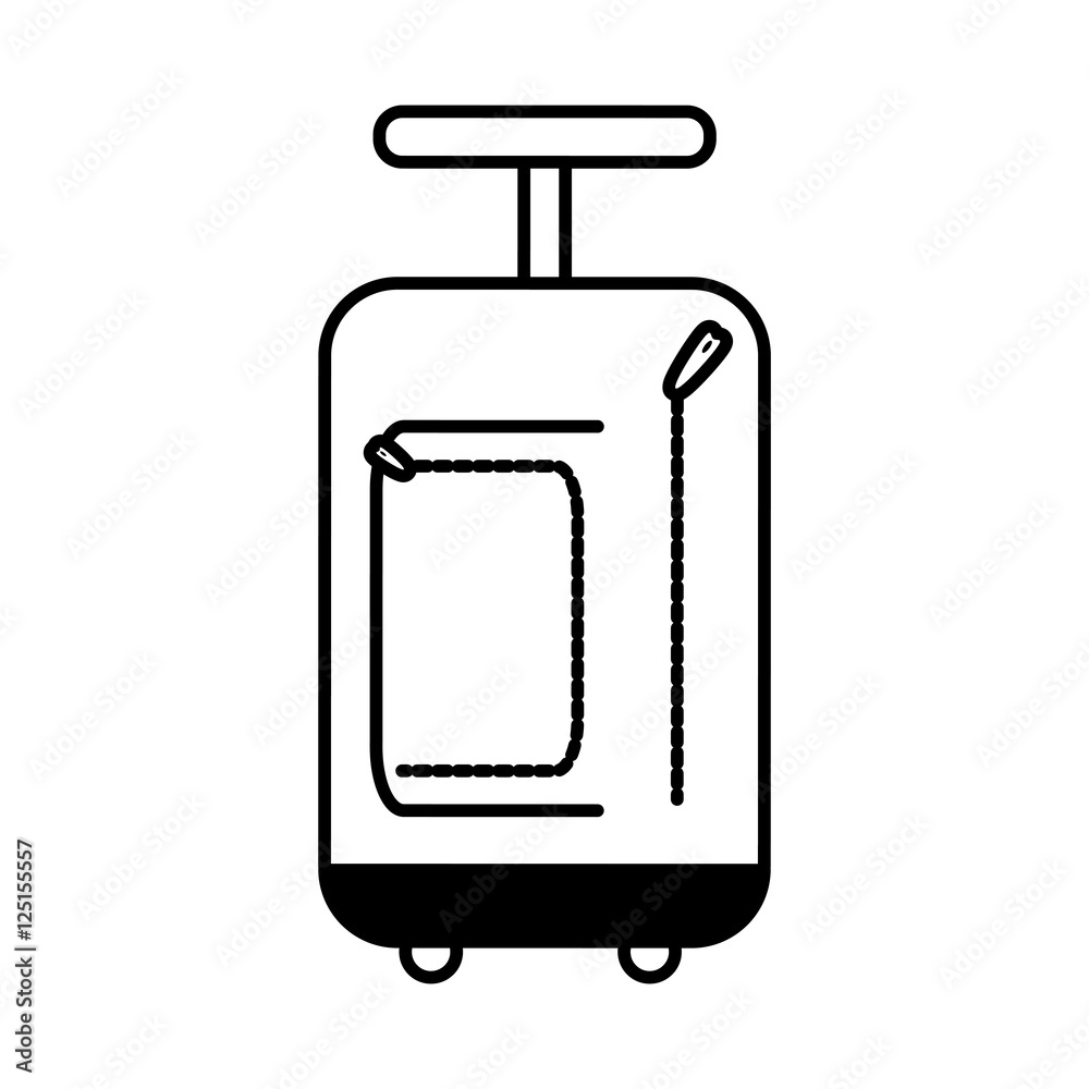 suitcase travel isolated icon vector illustration design suitcase travel isolated icon vector illustration design