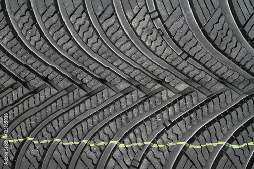 Winter tyres close up. Car preparation for winter © dream@do