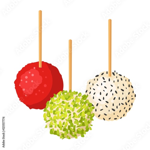 Cake sweet isolated vector