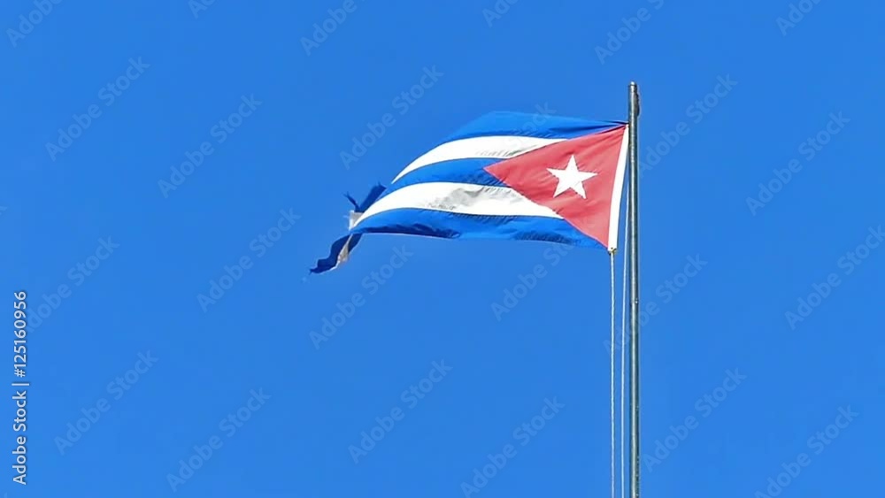 Waving Cuban Flag