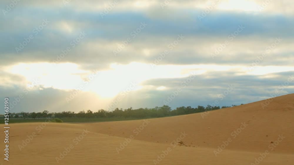 Morning sunrise sand dune desert outback Australia landscape Morning sunrise sand dune desert outback Australia landscape