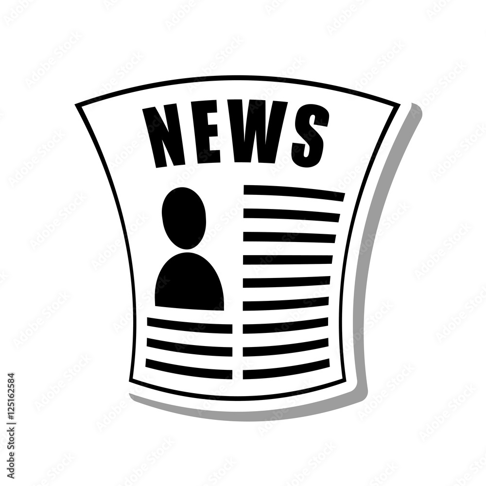 news paper information isolated icon vector illustration design news paper information isolated icon vector illustration design