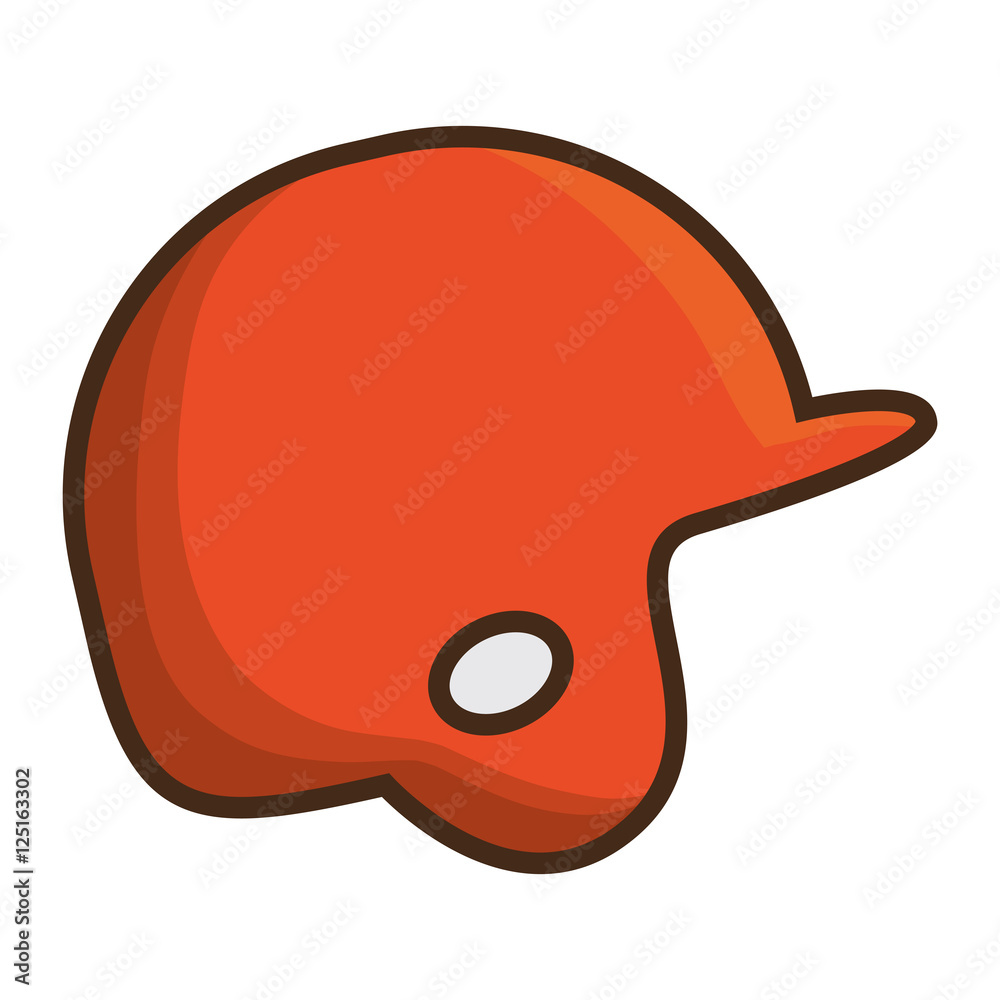 baseball helmet protection equipment icon vector illustration design baseball helmet protection equipment icon vector illustration design