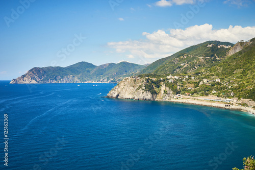 Coastline of Cinque Terre / Ocean View in Liguria - Italy 