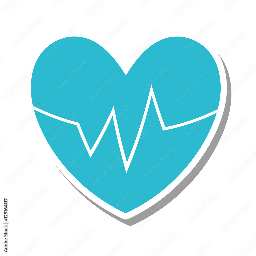 heart with cardio pulse vector illustration design heart with cardio pulse vector illustration design
