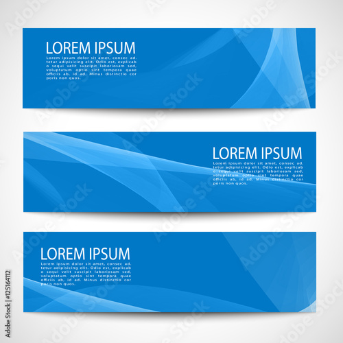 Abstract header white wave blue background vector design