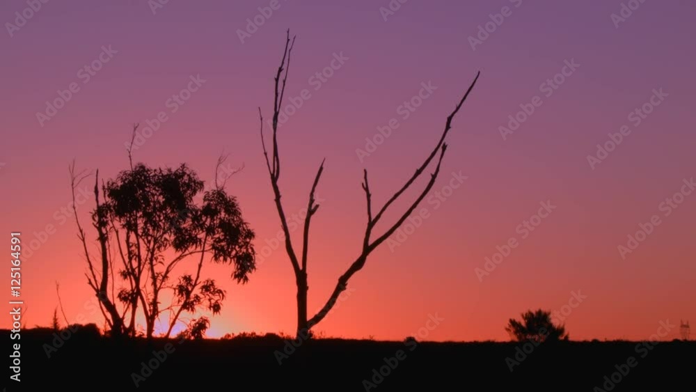 Australian Sunset Landscape Establishing Shot Australian Sunset Landscape Establishing Shot