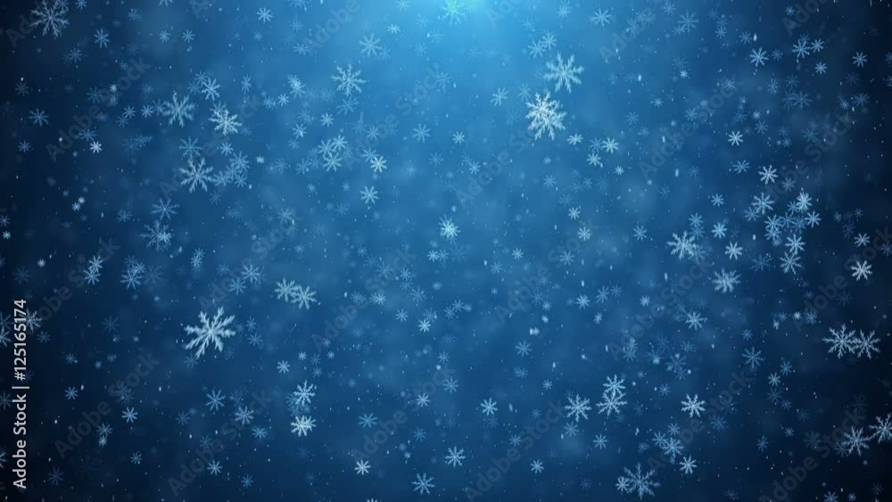 Falling snowflakes, snow background