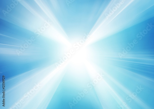 Abstract glowing blue lines in perspective.