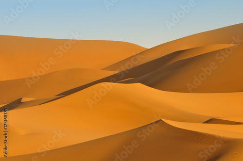 desert sand, beautiful sand desert landscape at sunset