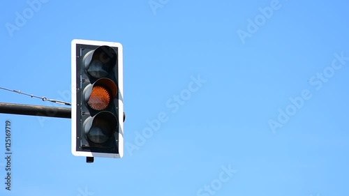 Red, yellow and green traffic lights