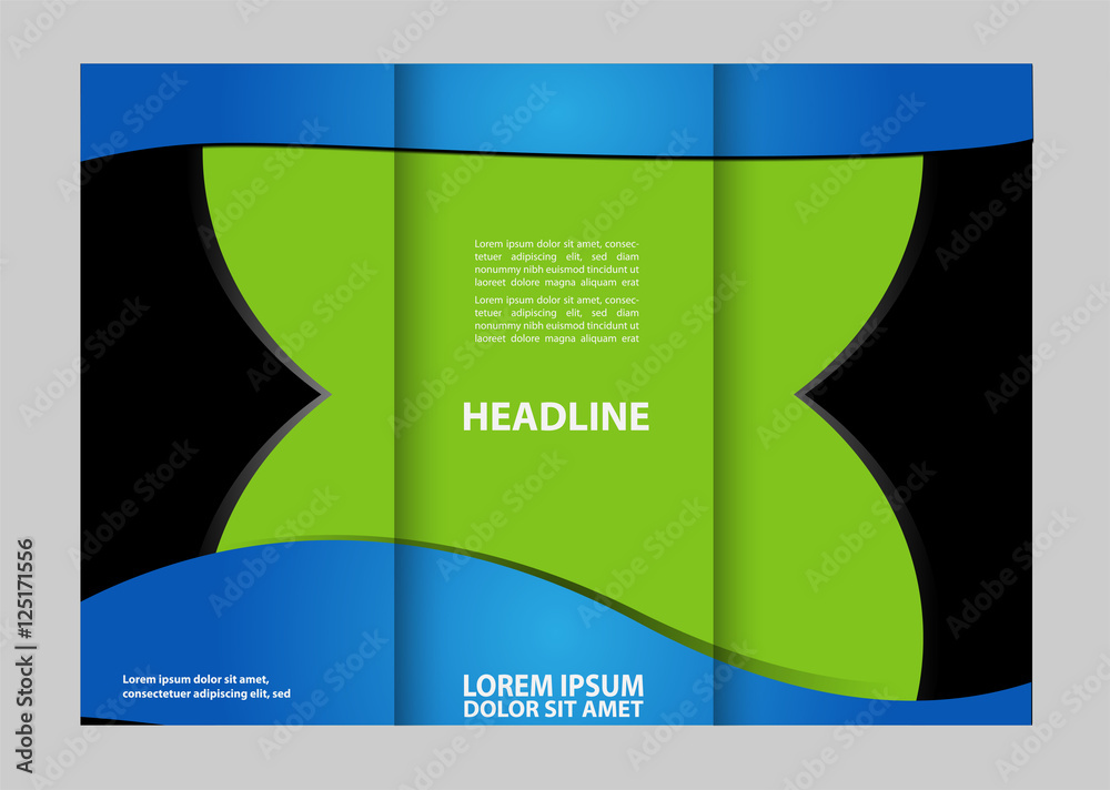 Fototapeta premium brochure folder leaflet background, block for images 