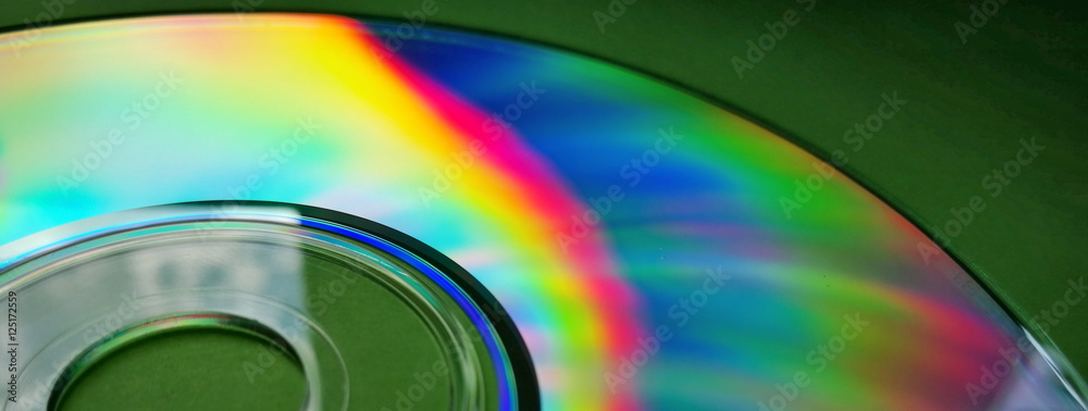 Abstract sun light spectrum on compact disk Abstract sun light spectrum on compact disk