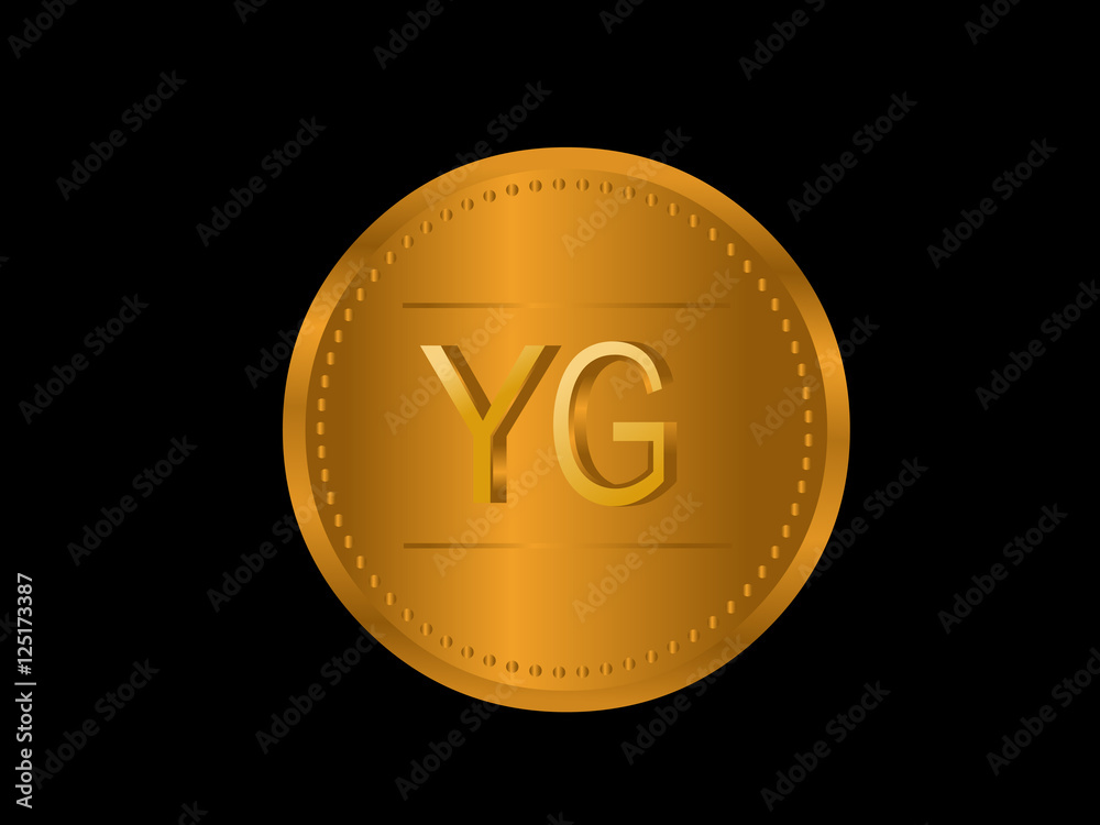 Fototapeta premium YG Initial Logo for your startup venture