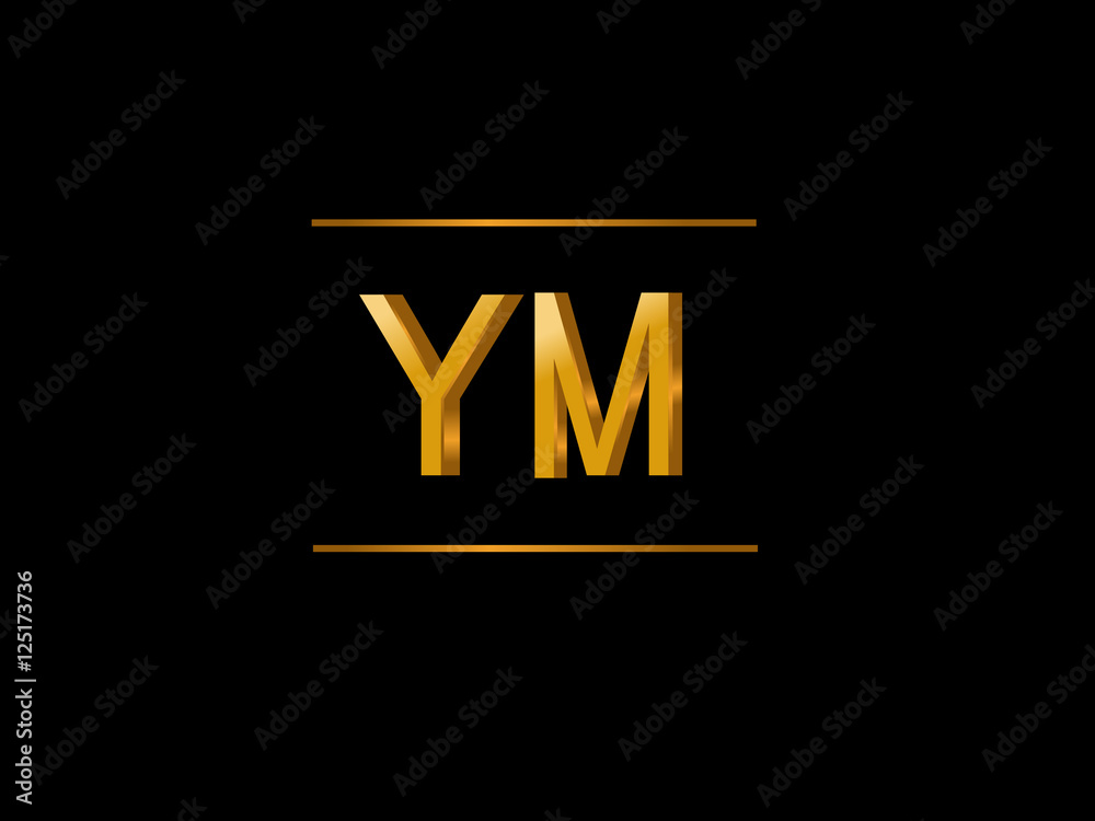 YM Initial Logo for your startup venture