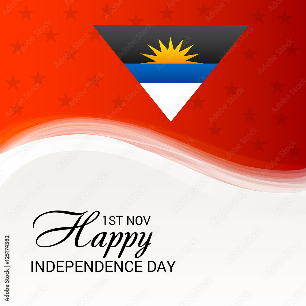 Obraz premium Antigua and Barbuda independence Day