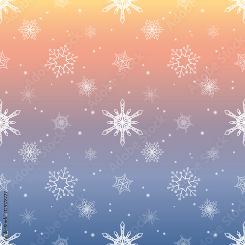 snowflake gradient pastel sky colour background, christmas pattern tint layer wallpaper