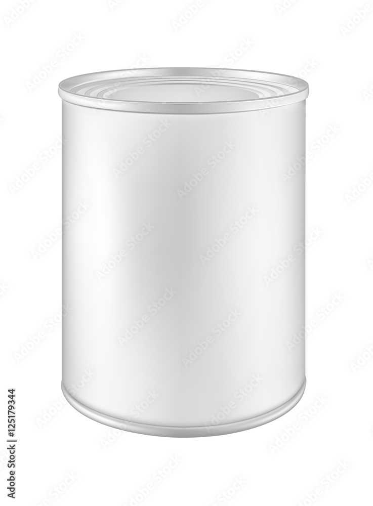 White blank metal tincan for soup, fish, beans and other product White blank metal tincan for soup, fish, beans and other product
